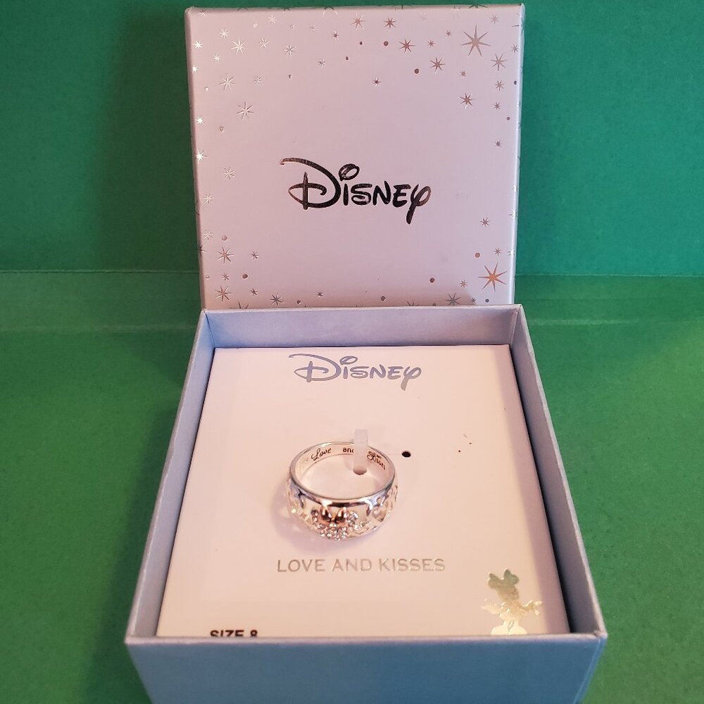 Disney Jewelry | Minnie Mouse Love and Kisses Ring  | Size 8
